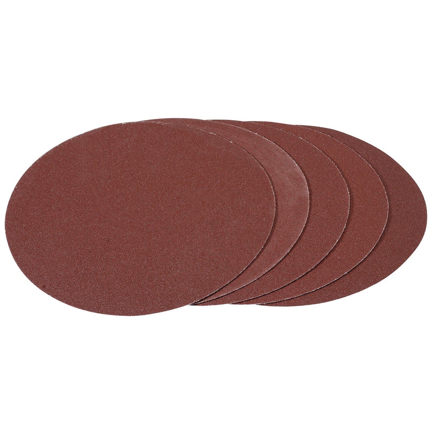 Pack Of Five 180mm Hook And Loop Aluminium Oxide Sanding Discs (100G) Draper - 93426