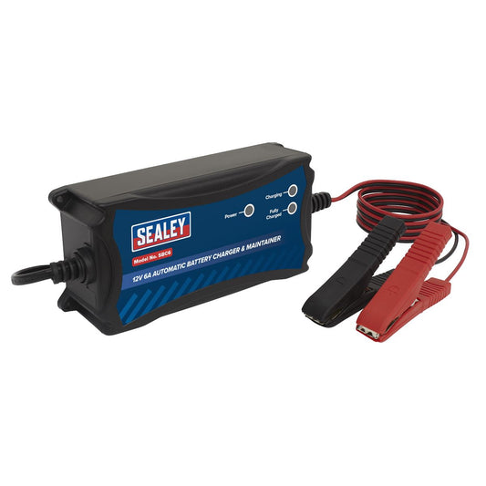 Sealey Battery Charger 12V 6A Fully Automatic SBC6