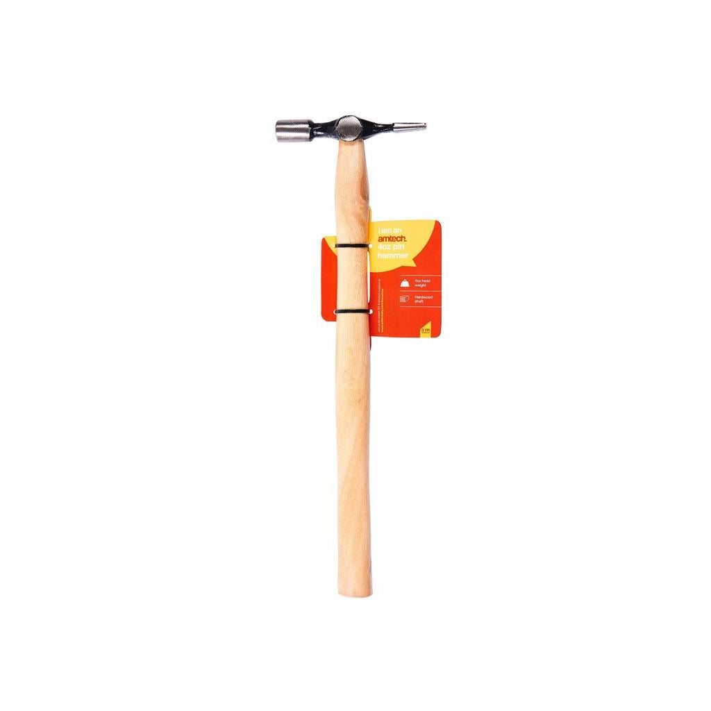 Amtech 4oz Cross Pein Pin Panel Hammer Wooden Handle Small Nail Tack Light - A1100