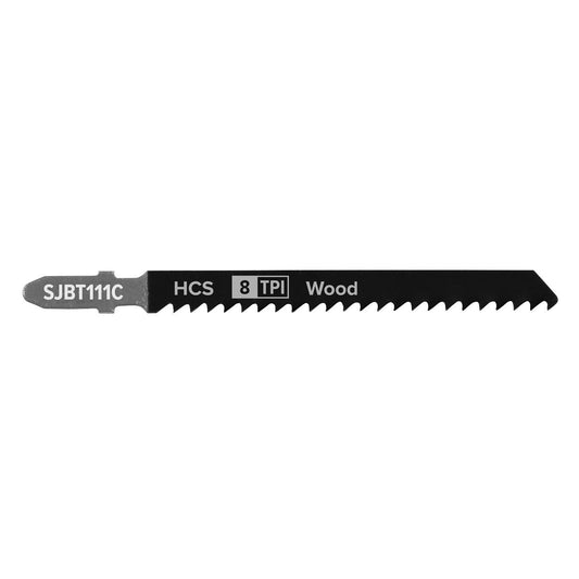 Sealey Jigsaw Blade General Wood 100mm 8tpi - Pack of 5 SJBT111C