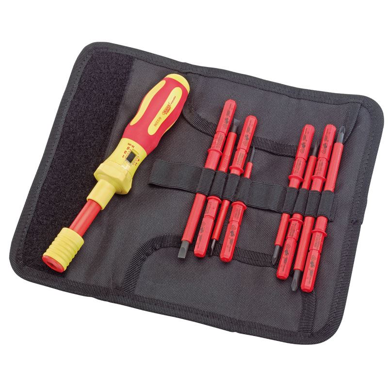 Draper Tools Expert Nine Piece VDE Torque Screwdriver Set Spare Blades 65372