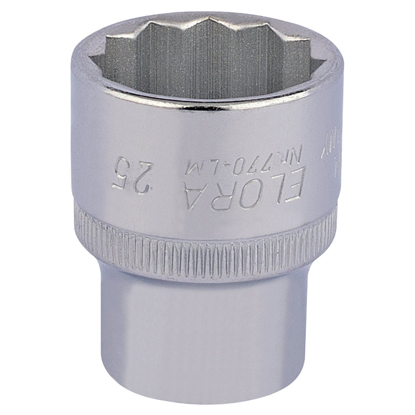 Elora 1x 25mm 1/2" Square Drive Bi-Hexagon Socket Professional Tool 24707