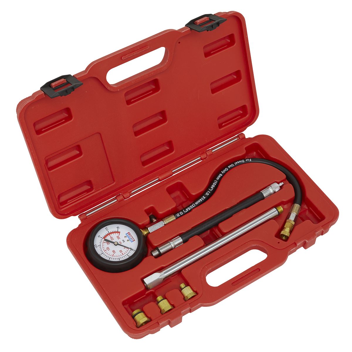 Sealey Petrol Engine Compression Tester Deluxe Kit 6pc VSE300D