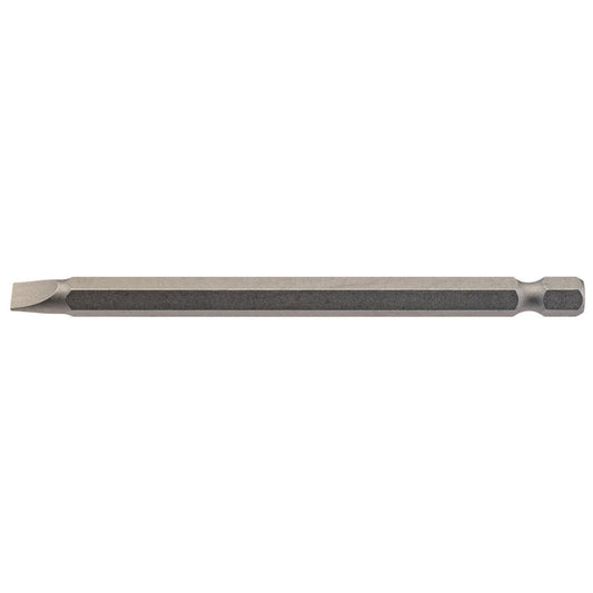 Draper 64347 6mm 1/4" Hex. Plain Slot Insert Bit 100mm Long x 1