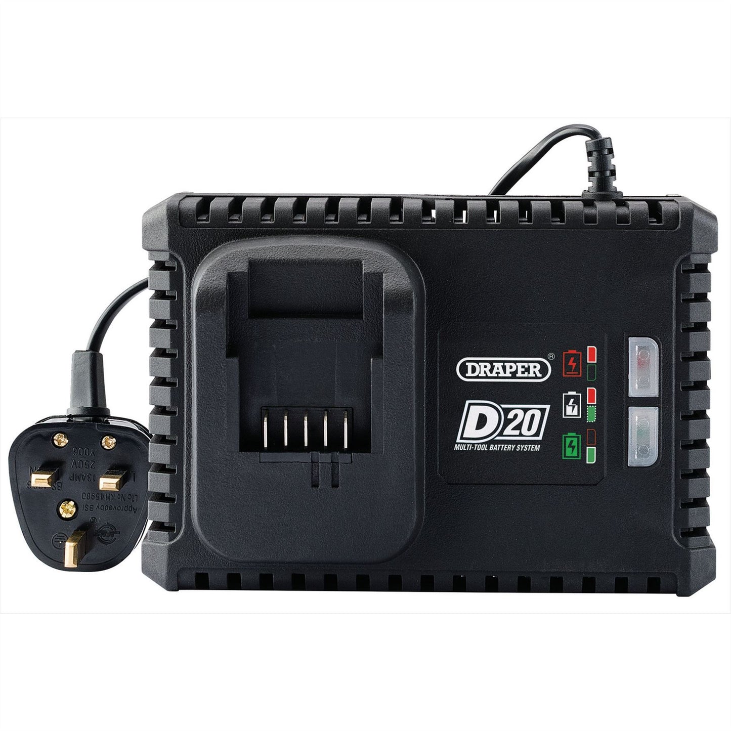 Draper D20 20V Fast Battery Charger D20BCF - 55913