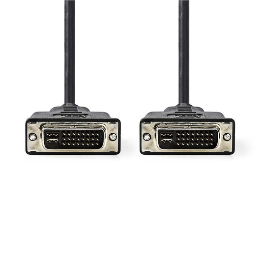 Nedis DVI Cable DVI-I 24+5-pin Male to DVI-I 24+5-pin Male 2m Black - CCGP32050BK20