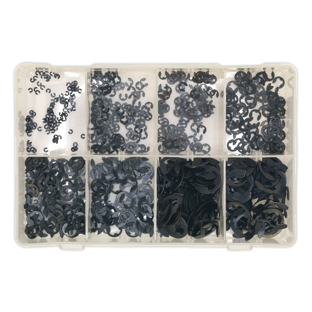 Sealey E-Clip Retainer Assortment 800pc Metric AB012ER