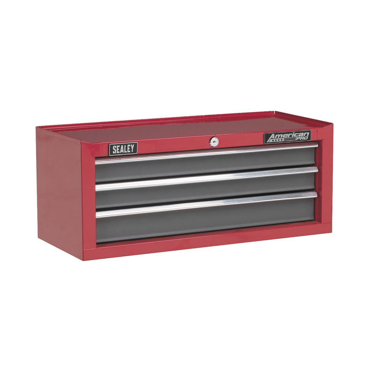 Sealey Mid-Box 3 Drawer with Ball-Bearing Slides - Red/Grey AP22309BB