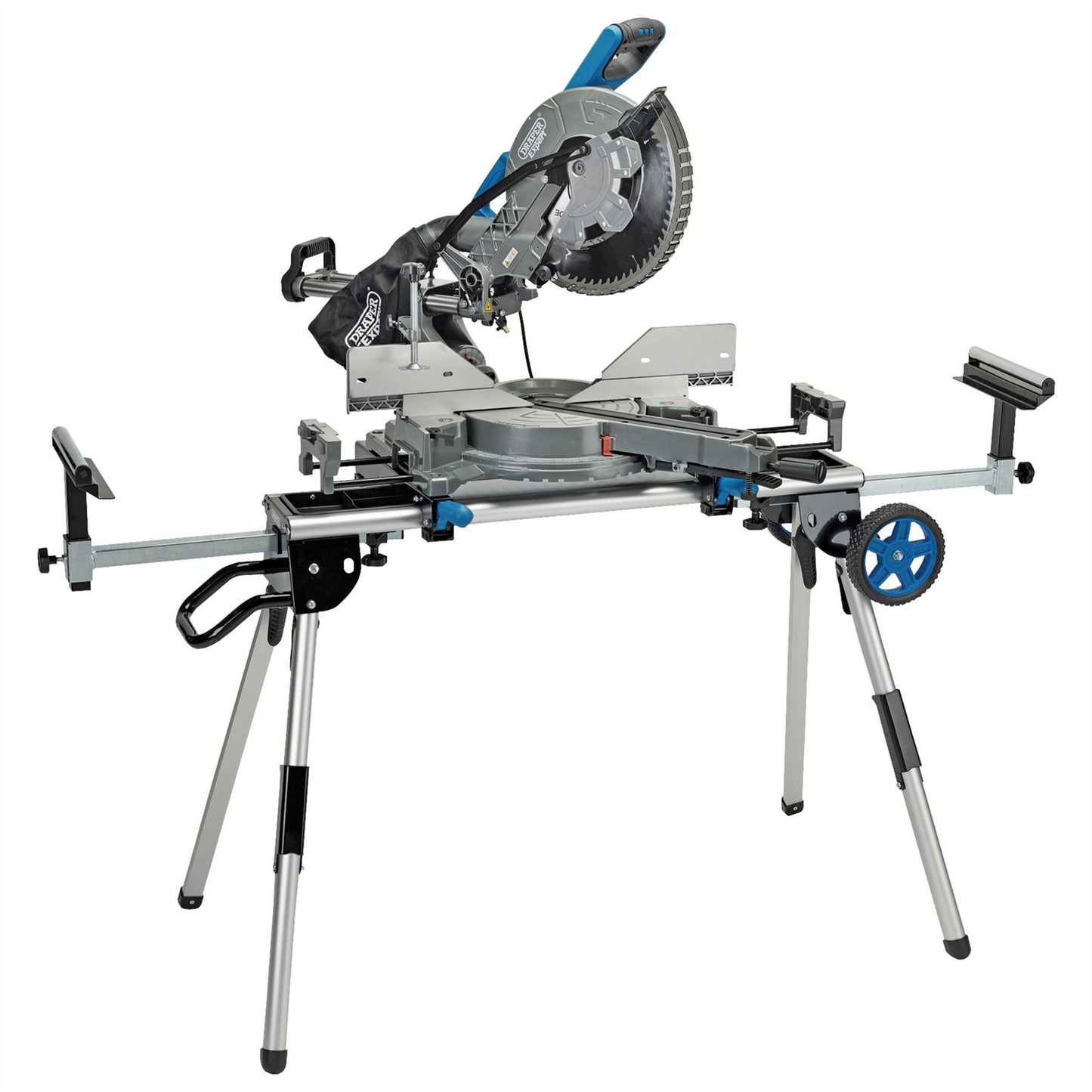 Draper 90249 Mobile and Extendable Mitre Saw Stand Height Adjustable Compatible