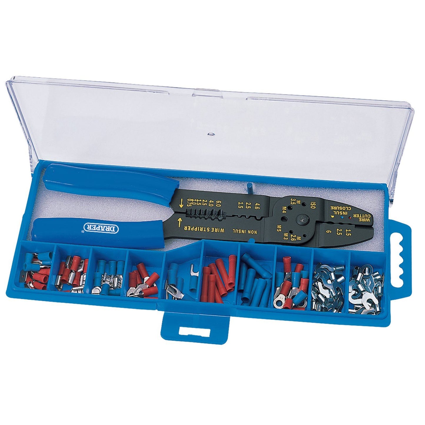 Draper Electricians Crimping Tool Electrical Cable Terminal Crimper Tool Kit Set - 13658