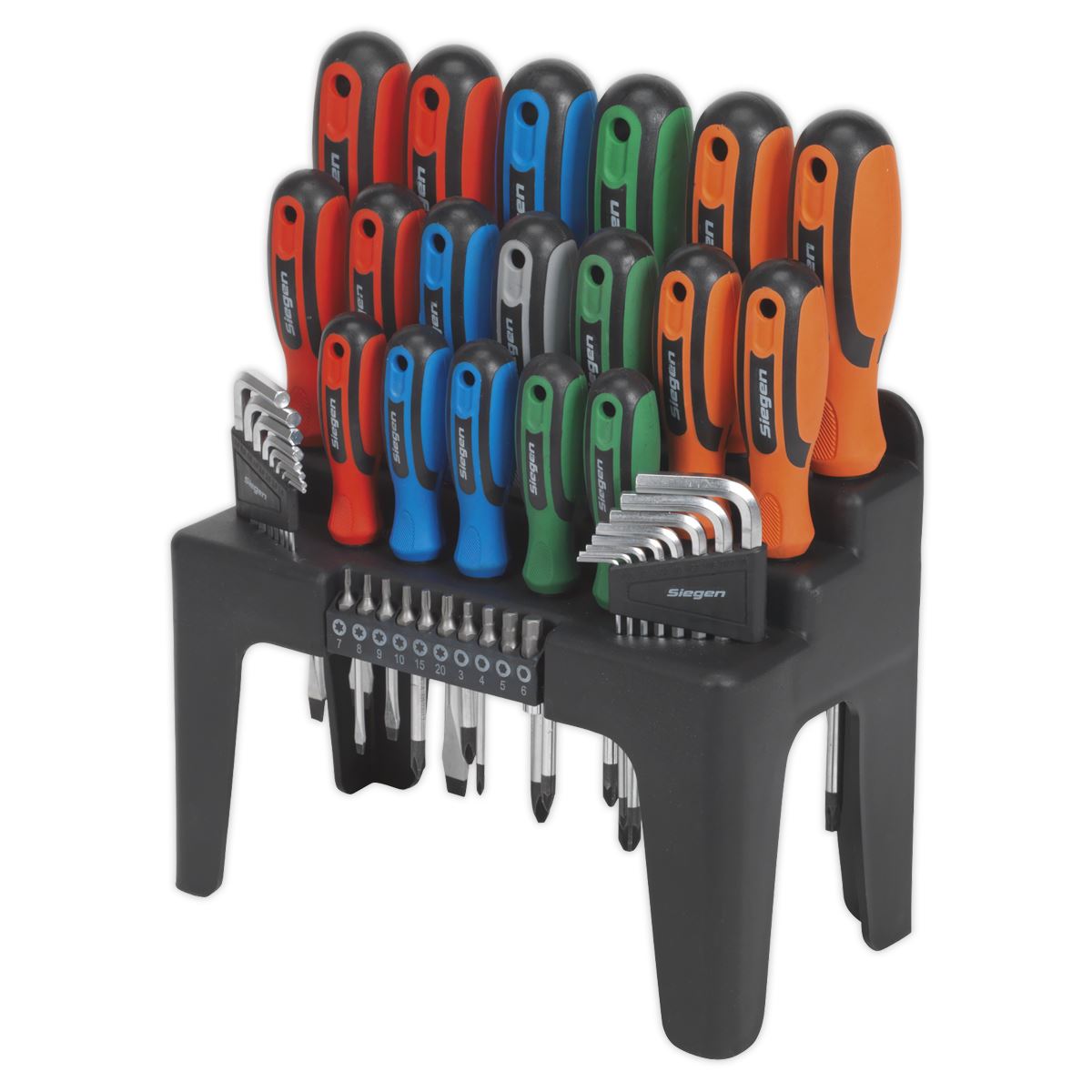 Sealey Screwdriver, Hex Key & Bit Set 44pc S01090