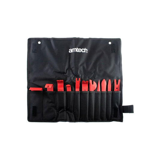 Amtech 11 Piece Car Body Panel Moulding Trim & Door Panel Clip Removal Tool Kit - J1945