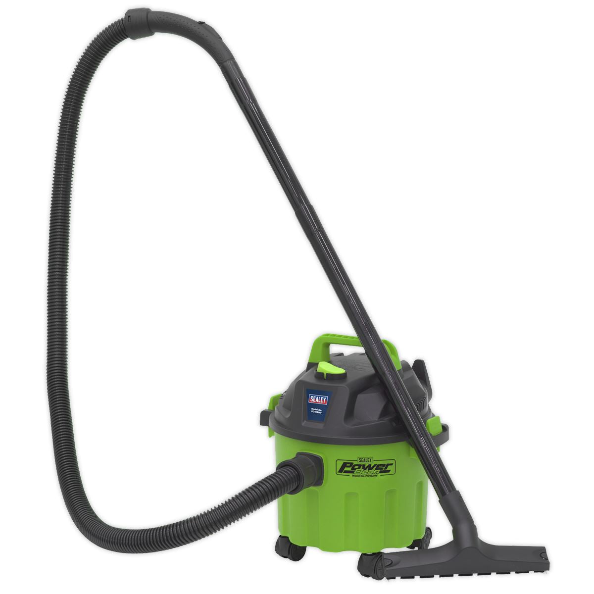 Sealey Vacuum Cleaner Wet & Dry 10L 1000W/230V - Hi-Vis Green PC102HV