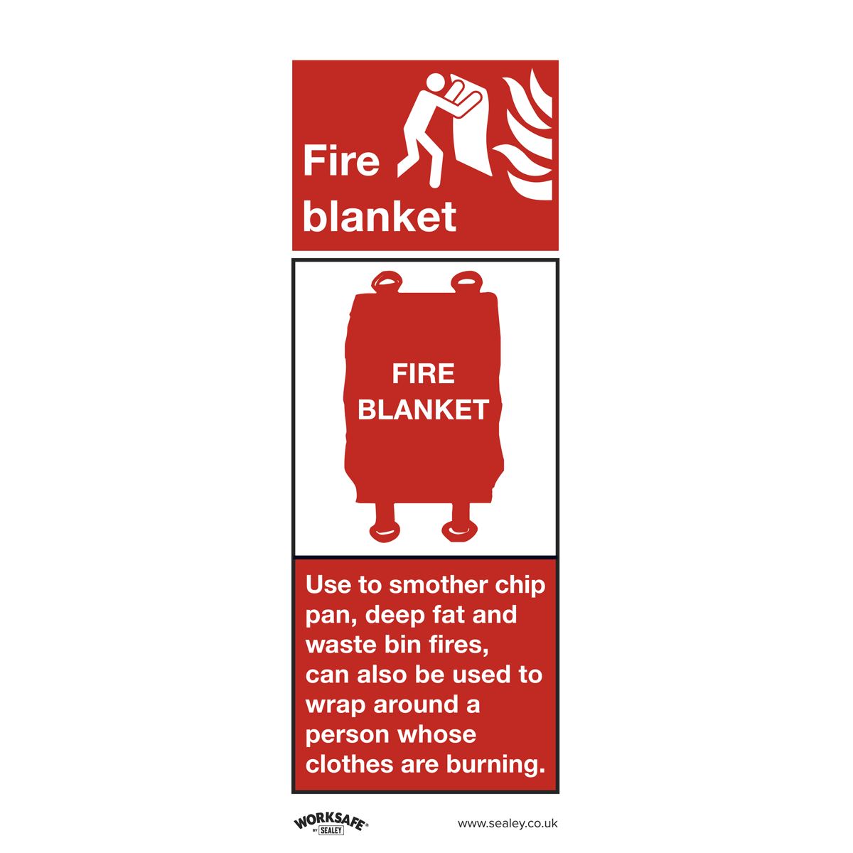 Safe Conditions Safety Sign - Fire Blanket - Self-Adhesive Vinyl SS53V1