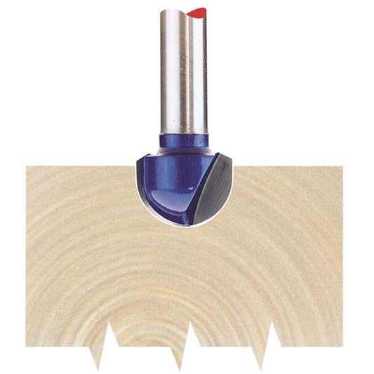 Draper 1/4" Core Box 12.7 x 6.35mm Radius TCT Router Bit [75345]