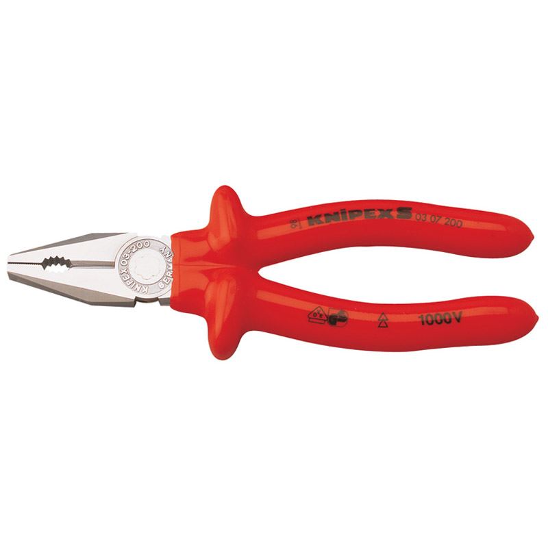 Knipex Knipex 03 07 200 200mm Fully Insulated S Range Combination Pliers - 21453