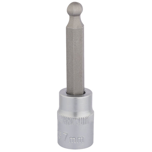 Draper 3/8" Square Drive Ball End Hexagonal Socket Bits (7mm) - 16290