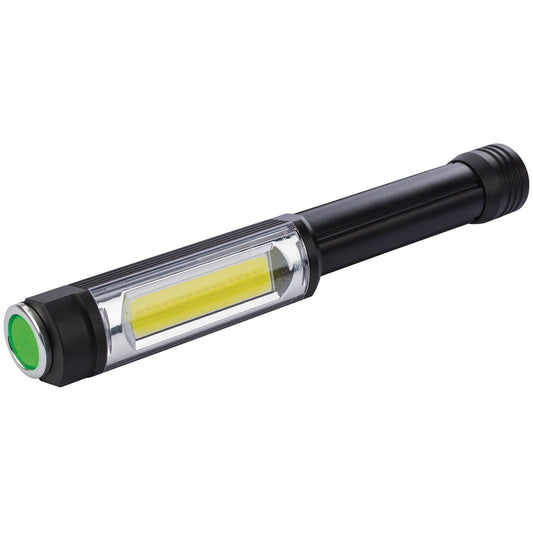 Draper 5W COB LED Aluminium Worklight (3 x AA batteries supplied) 400 Lumens - 90100