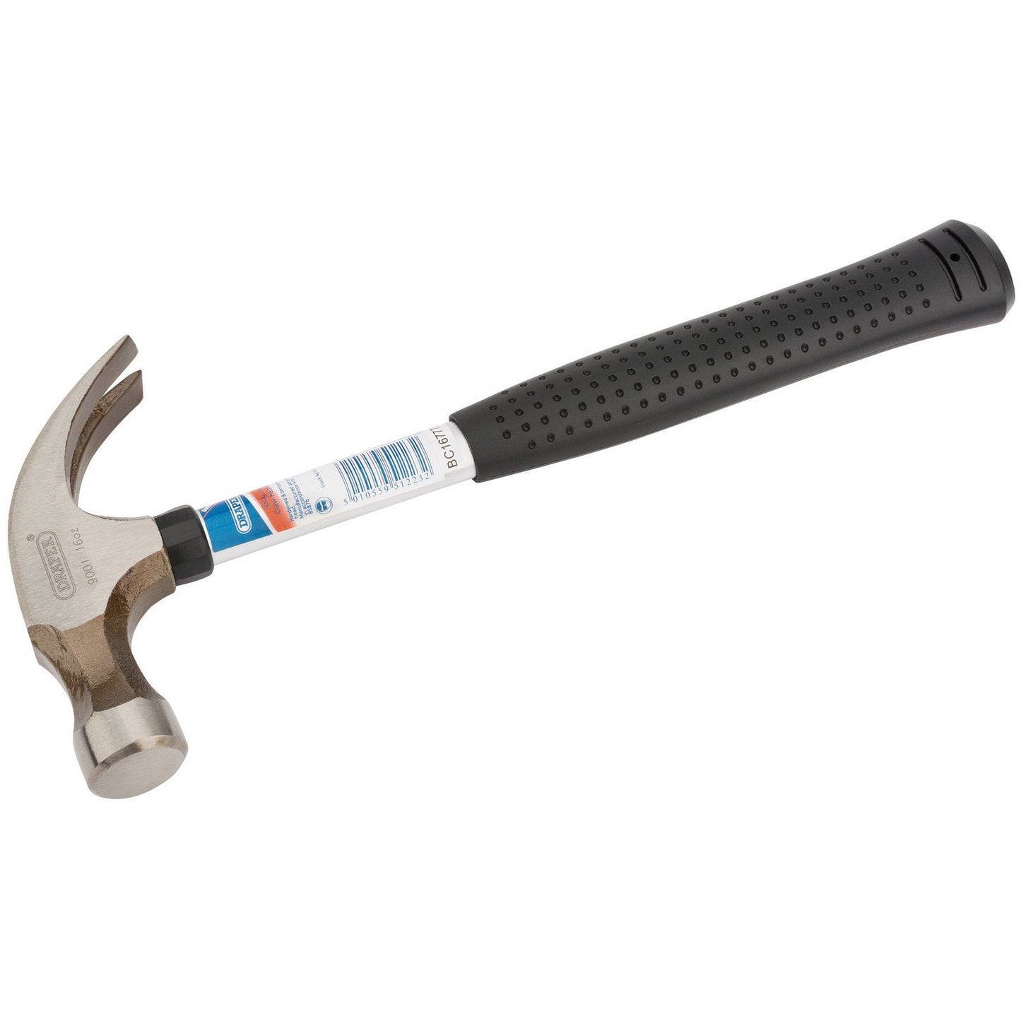 Draper 1x 450G 16oz Tubular Shaft Claw Hammer Professional Tool 51223