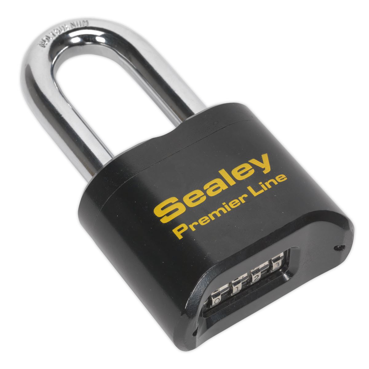 Sealey Steel Body Combination Padlock Long Shackle 62mm PL603L