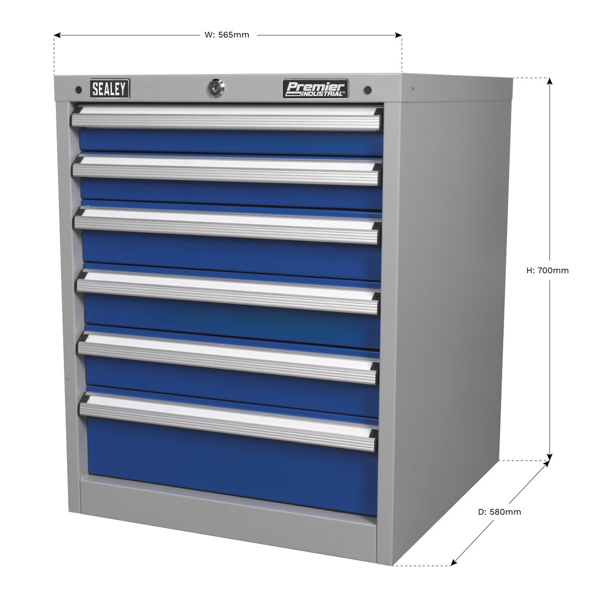 Sealey Cabinet Industrial 6 Drawer API5656