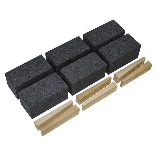 Sealey Floor Grinding Block 50 x 50 x 100mm 36Grit Pack of 6 FGB36