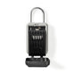 Nedis Vault Key Safe Combination Dial Lock Indoor and Outdoor Black/Silver