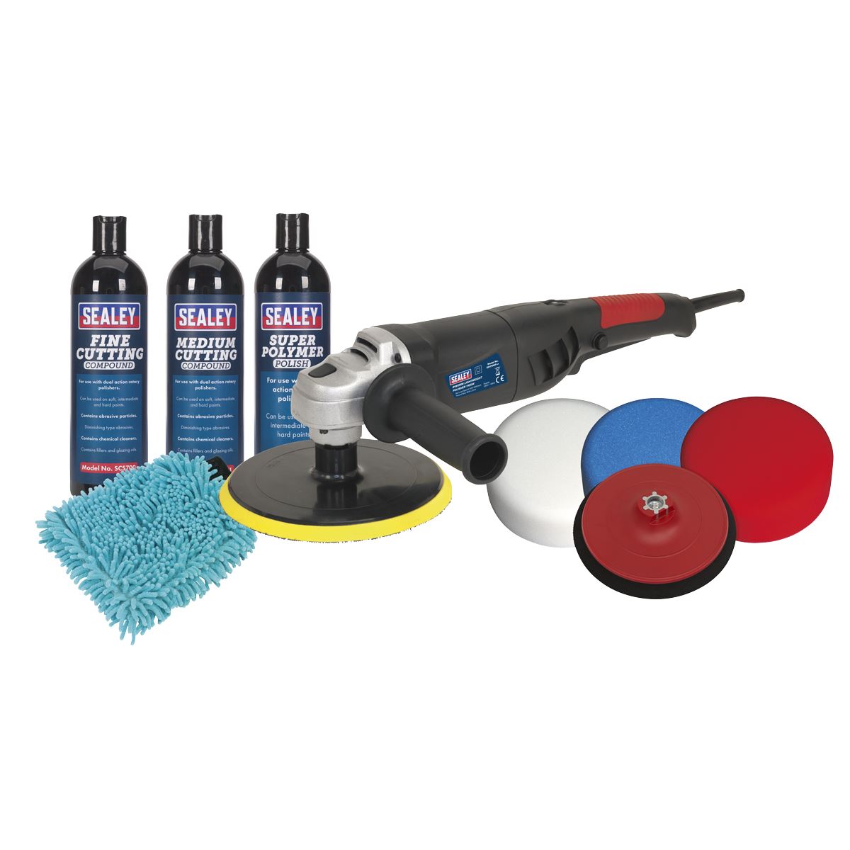 Sealey 180mm Pro Polishing & Compounding Kit 1100W/230V CPK05