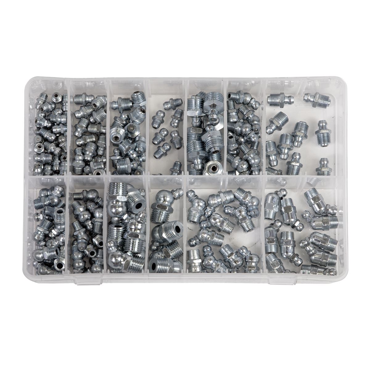 Sealey Grease Nipple Assortment 130pc - Metric, BSP & UNF AB009GN