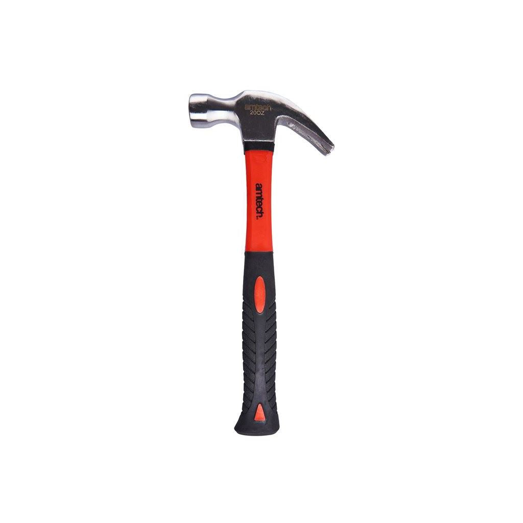Amtech 20oz Claw Hammer - Fibreglass Shaft - A0270