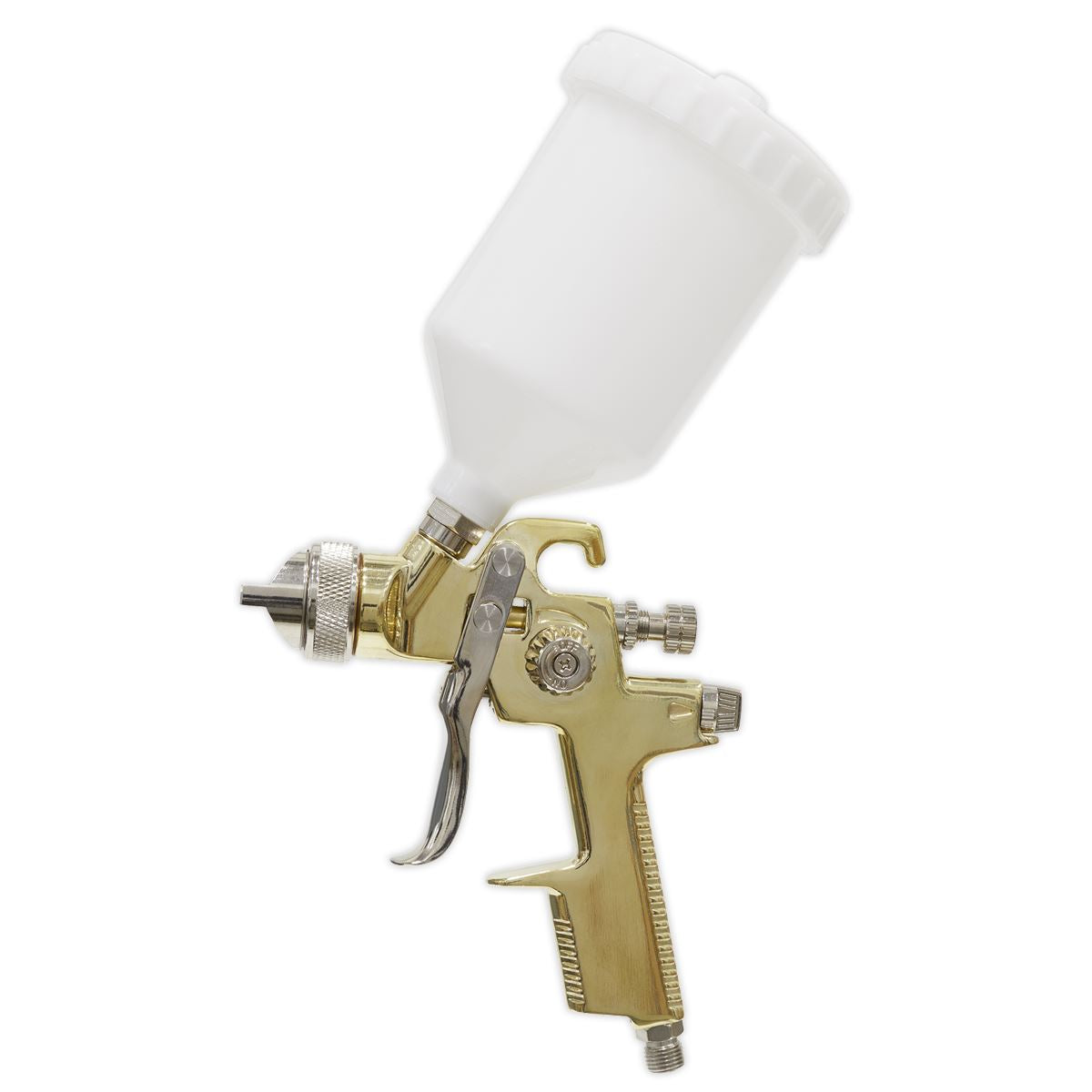 Sealey Gravity Feed Spray Gun 1.4mm Set-Up Gold Series S701G