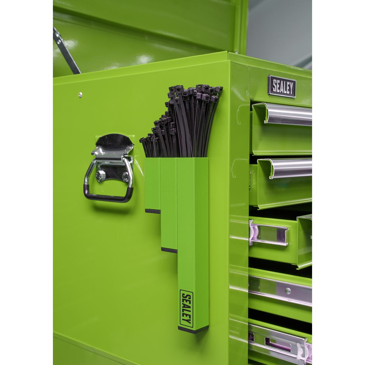 Sealey Magnetic Cable Tie Holder - Hi-Vis Green APCTHHV