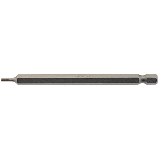 Draper 64370 2mm 1/4" Hex. Hexagonal Insert Bit 100mm Long x 1