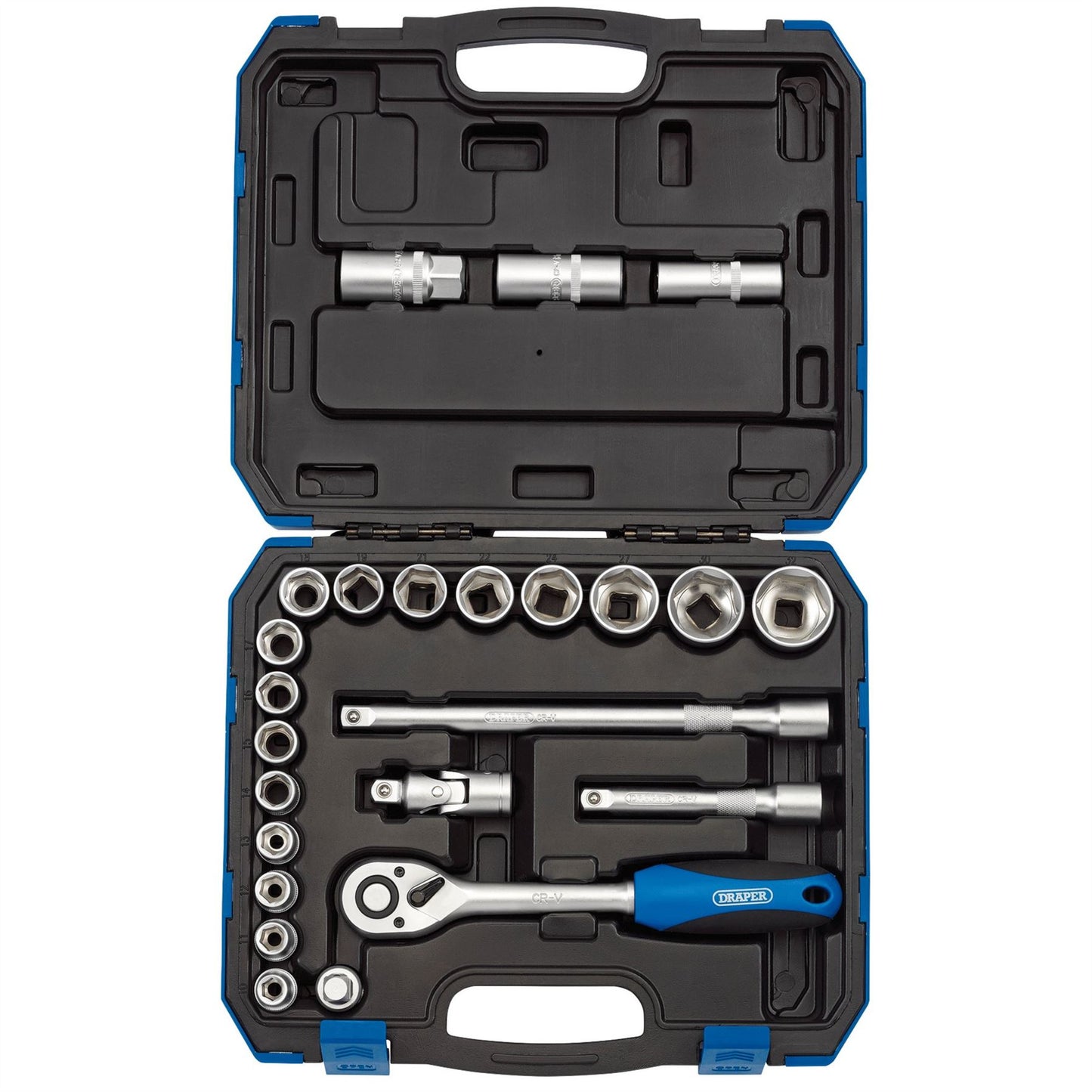 1x 24 Piece Draper 1/2" Square Drive Metric Socket Set - 16362