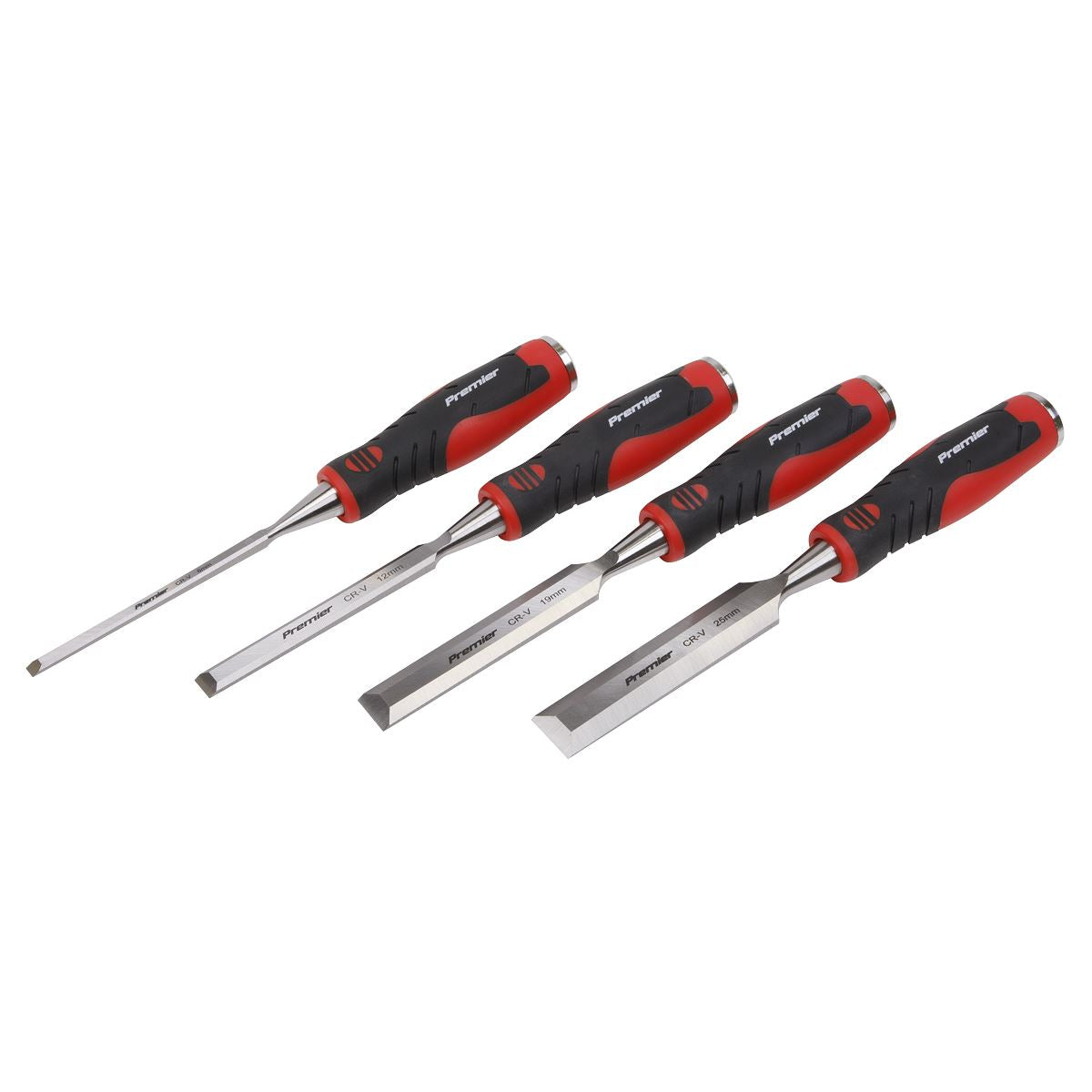 Sealey Hammer-Thru Wood Chisel 4pc Set AK9239