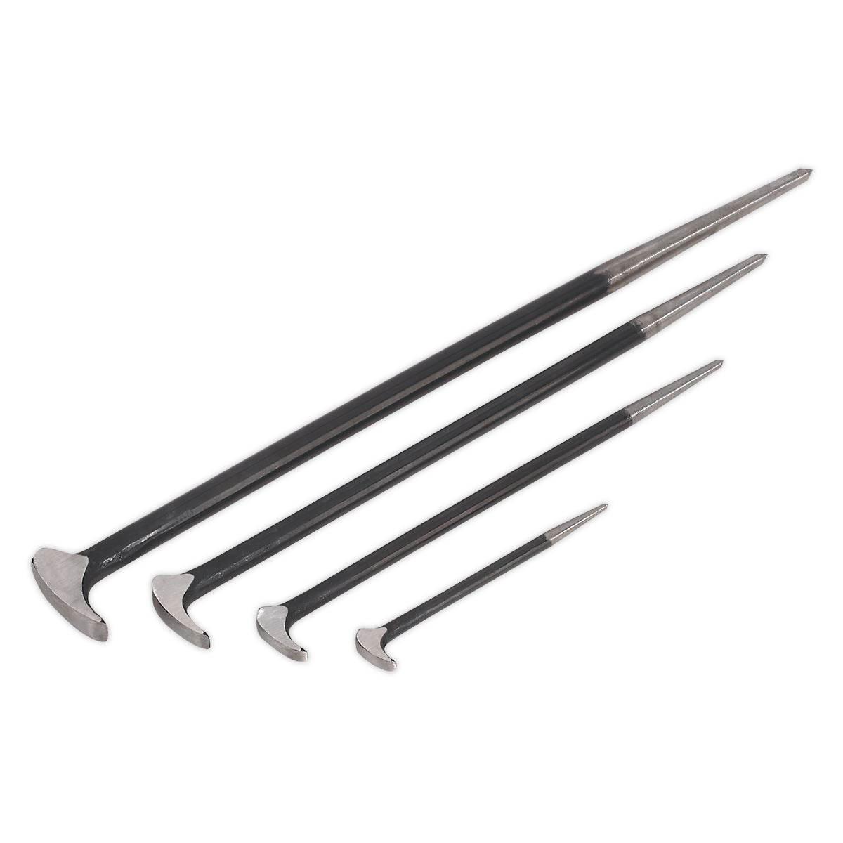 Sealey Heel Bar Set 4pc 150, 300, 410, 510mm AK880