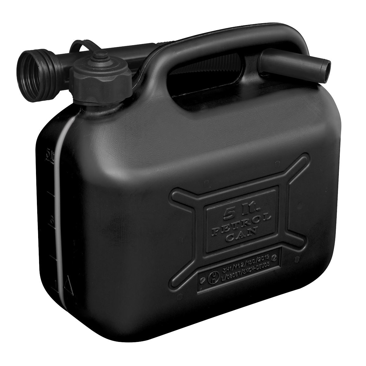 Sealey Fuel Can 5L - Black JC5B