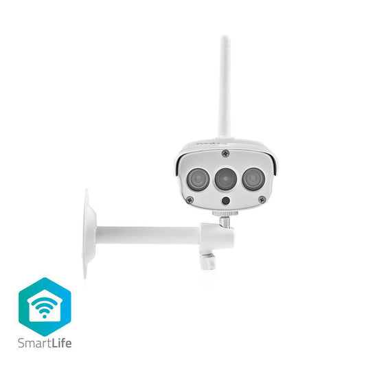 Nedis SmartLife Outdoor Camera Wi-Fi 1080p IP67 Cloud/microSD Night Vision White