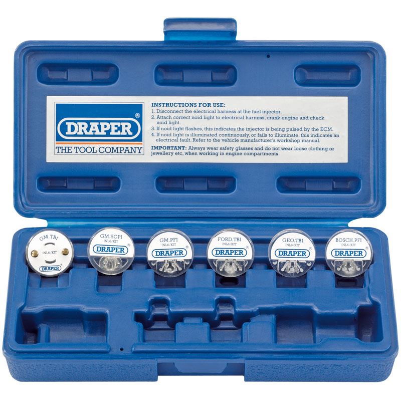 Draper 57798 INL6/KIT 6 Piece Injector Noid Light Kit