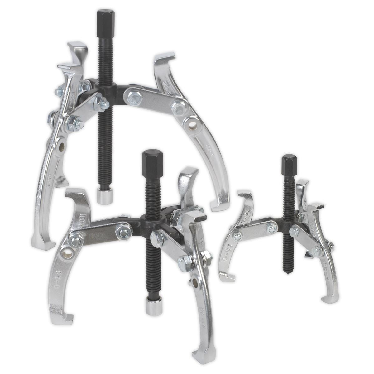 Sealey Gear Puller Set 3pc Triple Leg AK78