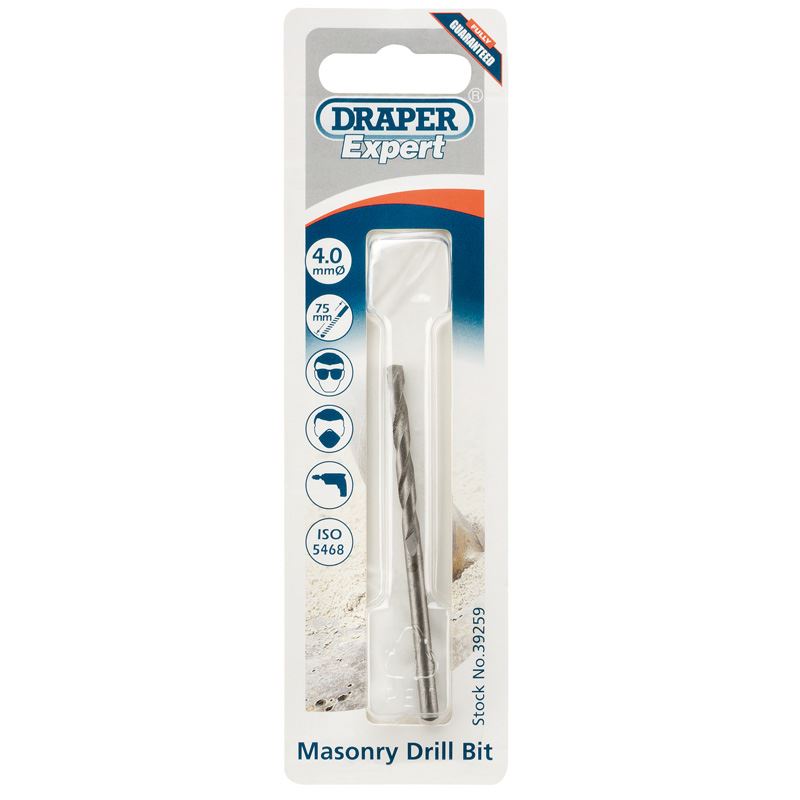 Draper Masonry Drill Bit, 4 x 75mm MD12PB - 39259