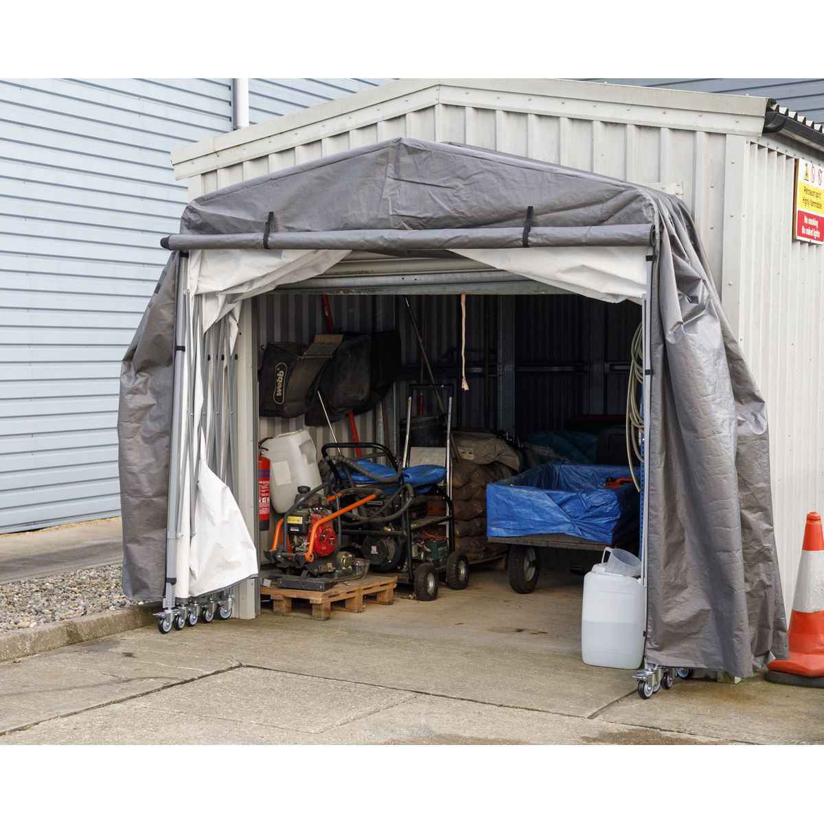 Sealey Foldable Steel Garage Extension 2.5 x 4.5 x 2.5m FGE01