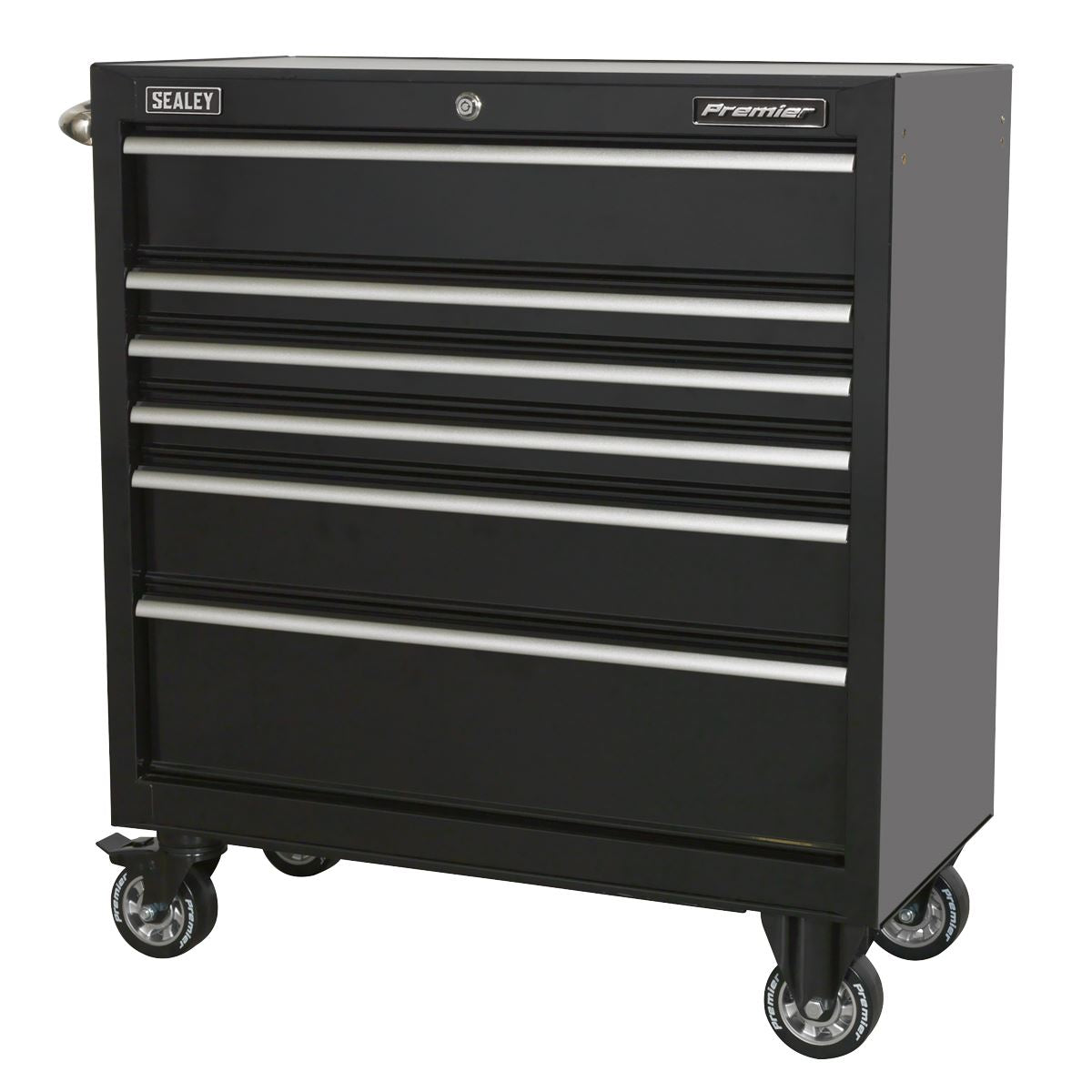 Sealey Rollcab 6 Drawer 930mm Heavy-Duty Black PTB93006