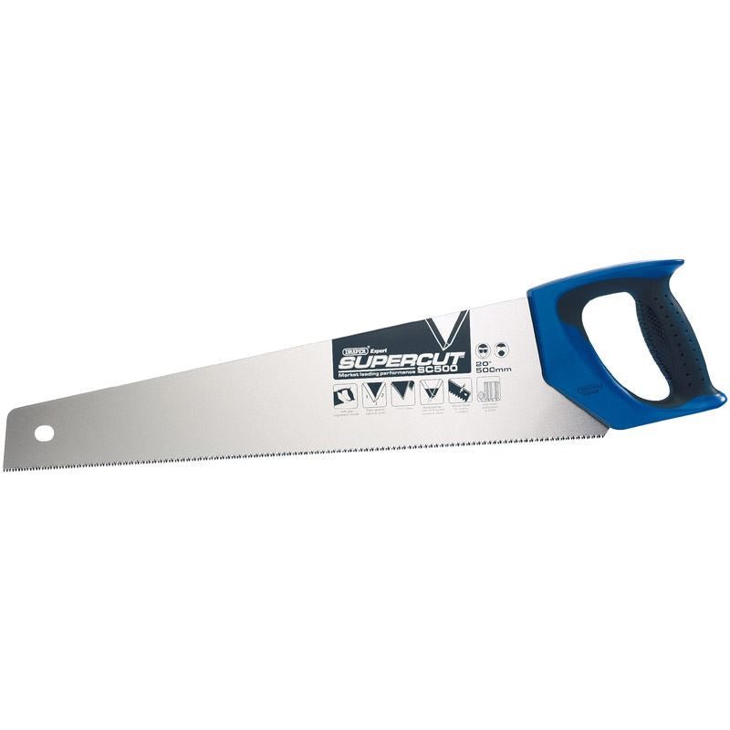 Draper 49288 SC500 Expert Supercut 500mm/20" Soft Grip Hardpoint Handsaw - 11tpi