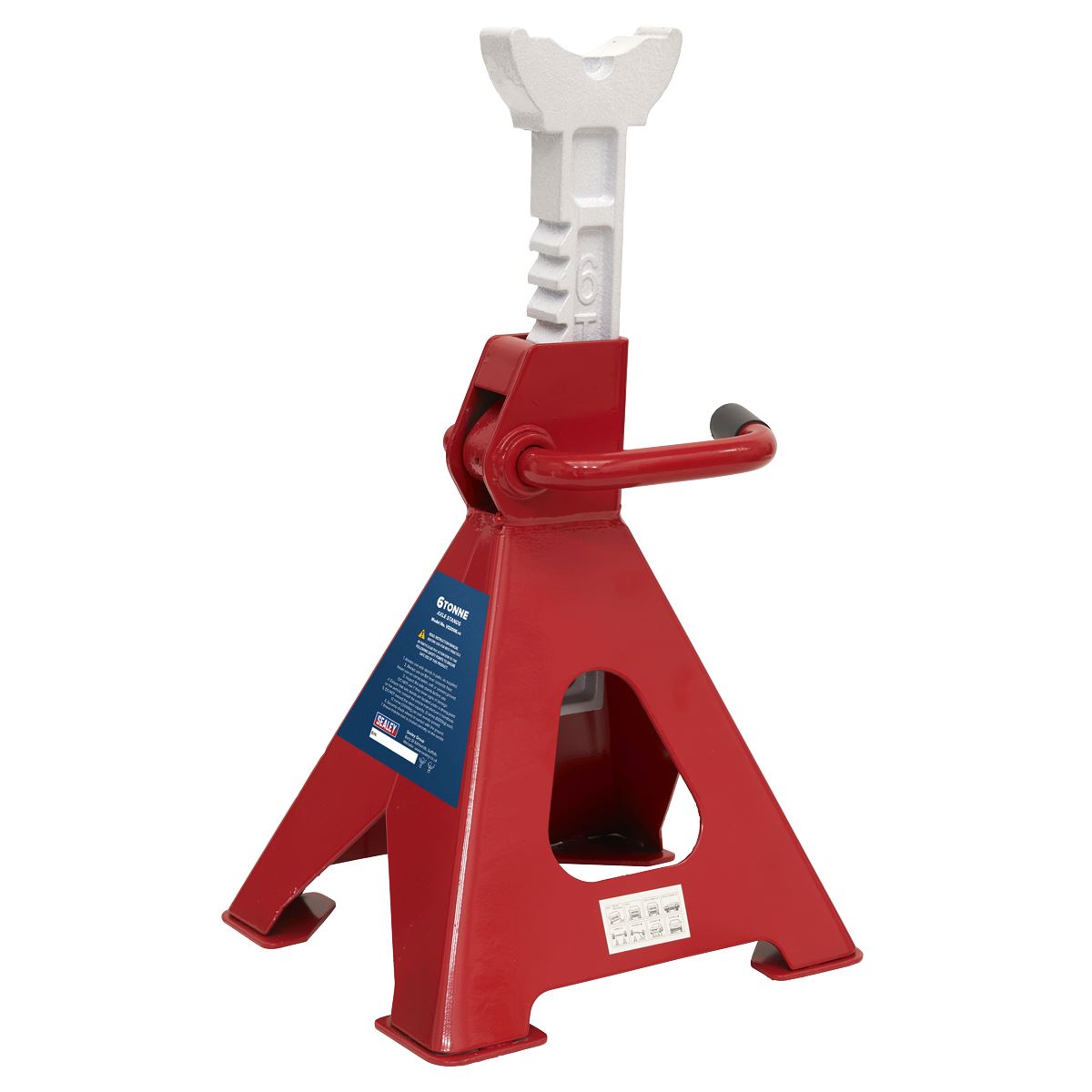 Sealey Axle Stands (Pair) 6 tonne Capacity per Stand Ratchet Type VS2006