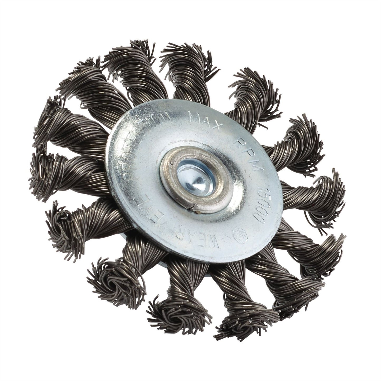 Draper 75mm Twisted Wire Wheel Grinder Heavy Duty metal removes rust and paint - 41434