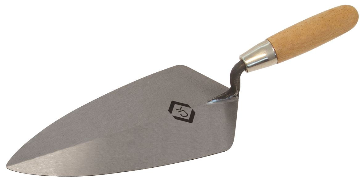 CK Tools Brick Trowel Broad Heel Carbon Steel Wood Grip 275mm T527011