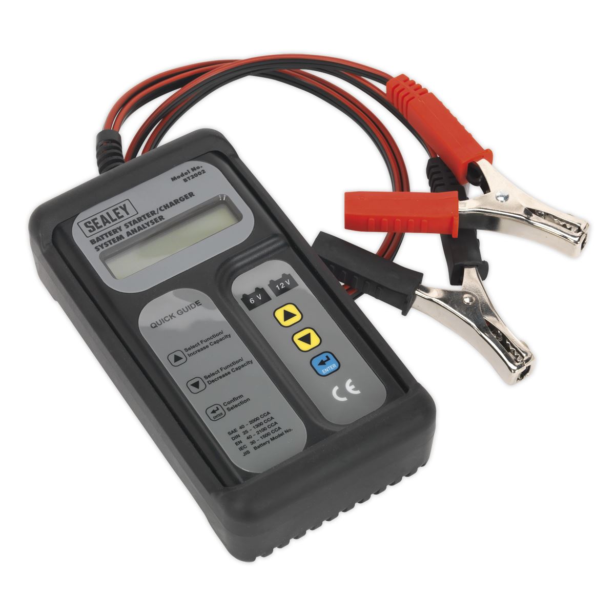 Sealey Digital Battery & Alternator Tester 6-12V Bat 6-24V Alt BT2002