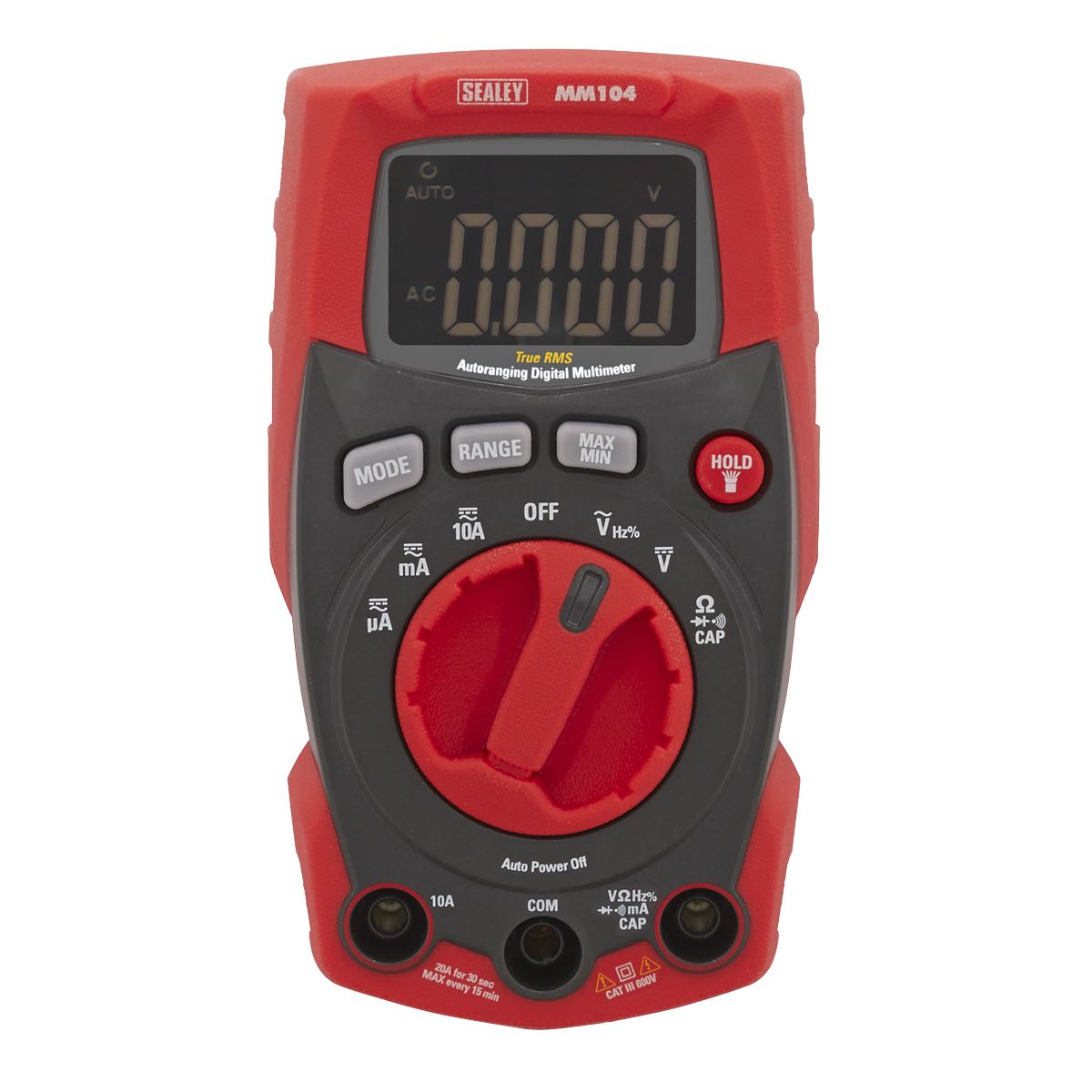 Sealey Professional Auto-Ranging Digital Multimeter MM104