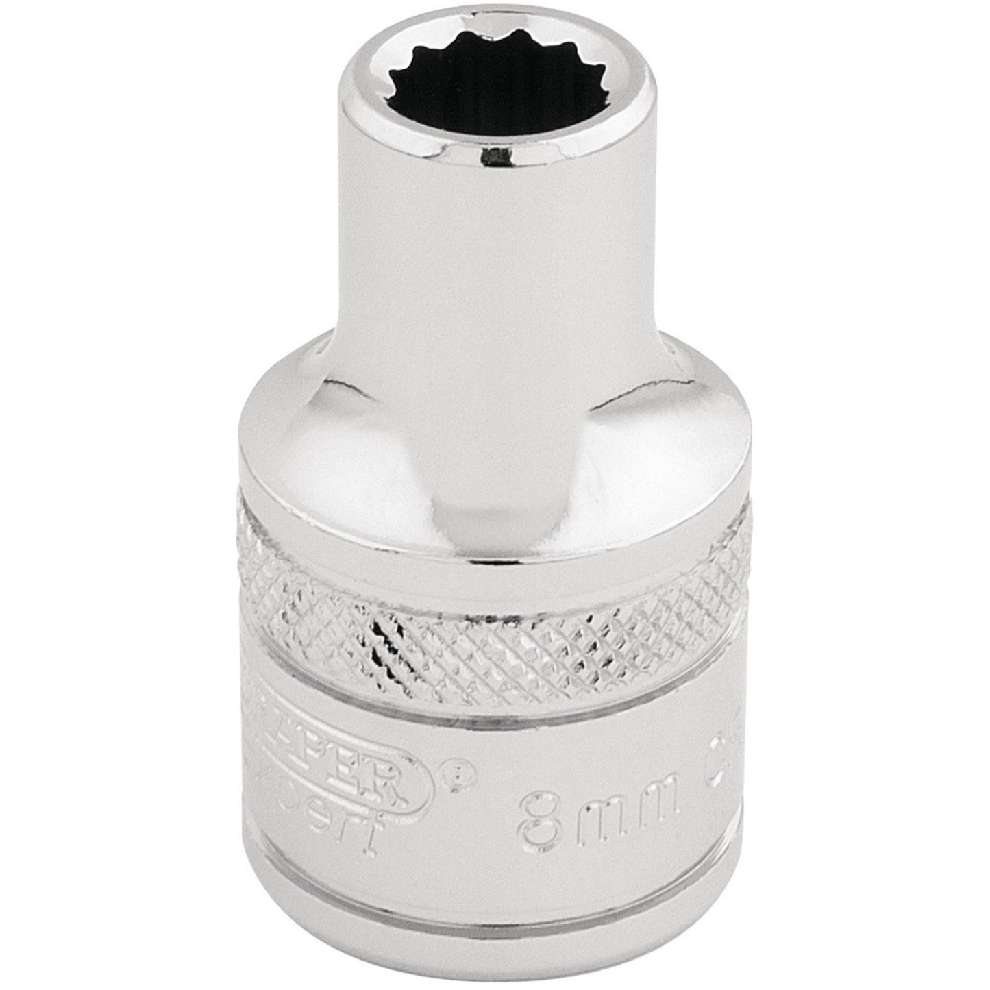 Draper Expert Quality 1/2" Square Drive Hi-Torq 12 Point Socket - 8mm - 33038